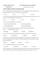 Tải Đề thi học sinh giỏi Khoa học tự nhiên lớp 7 Trường THCS Đức Bác - Tài liệu Khoa học tự nhiên lớp 7 có đáp án