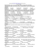 Tải Đề thi thử THPT Quốc gia môn tiếng Anh năm 2018 có đáp án - Số 64 - Đề ôn thi Đại học môn tiếng Anh