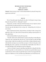 Tải Đề thi khảo sát chất lượng đầu năm môn Lịch sử lớp 10 trường THPT Phan Ngọc Hiển, Cà Mau năm học 2015 - 2016 - Đề kiểm tra đầu năm lớp 10 môn Sinh có đáp án