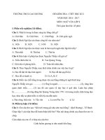 Tải Đề kiểm tra 1 tiết học kì 2 môn Ngữ văn lớp 8 trường THCS Cao Dương, Hà Nội năm học 2016 - 2017 - Đề kiểm tra 45 phút học kì 2 môn Ngữ văn lớp 8 có đáp án