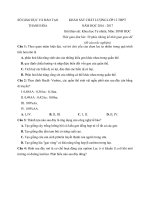 Tải Đề thi thử THPT Quốc gia năm 2017 môn Sinh học Sở GD&ĐT Thanh Hóa (Có đáp án) - Đề thi thử THPT Quốc gia năm 2017 môn Sinh học có đáp án