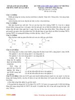 Tải Đề thi giáo viên dạy giỏi môn Hóa học trường THPT Lệ Thủy, Quảng Bình năm 2018 - 2019 - Đề thi giáo viên giỏi cấp trường bậc THPT môn Hóa học có đáp án