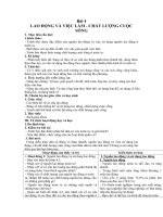 Tải Giáo án Địa lý lớp 9 bài 4: Lao động và việc làm - Chất lượng cuộc sống - Giáo án điện tử môn Địa lí 9