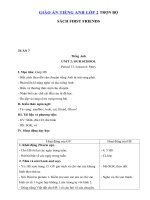 Tải Giáo án Tiếng Anh lớp 2 Tuần 6 sách First Friends 2 - Giáo án môn tiếng Anh lớp 2 theo tuần