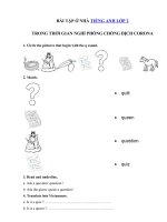 03 - Ôn tập tiếng Anh lớp 2 giữa học kì 2 có đáp án