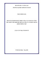 (Luận văn thạc sĩ) một số giải pháp hoàn thiện công tác đánh giá công việc nhân viên khối hỗ trợ tại công ty cổ phần chứng khoán rồng việt 