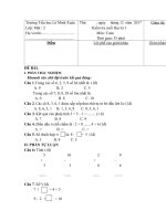 Tải Đề thi học kì 1 lớp 1 môn Toán trường tiểu học Lê Minh Xuân, Long An năm 2017 - 2018 - Đề kiểm tra học kì 1 môn Toán lớp 1 có đáp án theo TT 22