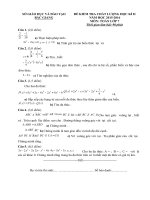 Tải Đề thi học kì 2 môn Toán lớp 7 Sở GD&ĐT Bắc Giang năm 2015 - 2016 - Đề kiểm tra học kì II môn Toán lớp 7 có đáp án