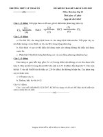 Tải Đề thi giữa học kì 2 môn Hóa học lớp 10 trường THPT Lý Thái Tổ năm học 2014-2015 - Đề kiểm tra giữa học kì 2 môn Hóa lớp 10 có đáp án