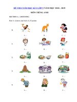 Tải Đề thi môn Tiếng Anh lớp 5 học kì 2 có đáp án trường TH Hưng Thạnh 1 - Đề thi môn Tiếng Anh lớp 5 học kỳ 2 theo thông tư 22 có đáp án