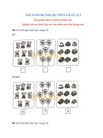 Tải Giải vở bài tập Toán lớp 1 trang 12, 13 - Các số 7, 8, 9