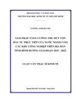 (Luận văn thạc sĩ) giải pháp tăng cường thu hút vốn đầu tư trực tiếp của nước ngoài vào các khu công nghiệp trên địa bàn tỉnh bình dương giai đoạn 2015   2025 