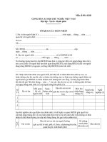 mẫu số 09ahsbcộng hòa xã hội chủ nghĩa việt namđộc lập  tự do  hạnh phúctờ khai của thân nhân