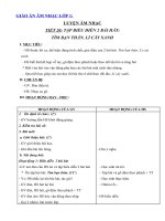 Tải Giáo án môn Âm nhạc lớp 1 - Tiết 20 - Tập biểu diễn 2 bài hát: Tìm bạn thân, Lý cây xanh