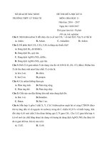Tải Đề thi giữa học kì 2 môn Hóa học lớp 11 trường THPT Lý Thái Tổ, Bắc Ninh năm học 2016 - 2017 - Đề kiểm tra giữa học kỳ II môn Hóa lớp 11 có đáp án