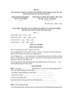 ban hành theo thông tư số 102013ttbvhttdl ngày 06 tháng 12 năm 2013 của