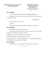 Tải Đề thi học kì 2 môn Ngữ văn lớp 7 phòng GD&ĐT Đại Thành, Bắc Giang năm 2015 - 2016 - Đề kiểm tra học kì II môn Ngữ văn lớp 7 có đáp án