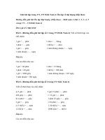 Tải Giải bài tập trang 171, 172 SGK Toán 4: Ôn tập về đại lượng (tiếp theo) - Lời giải bài tập Toán lớp 4