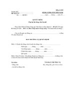 có tên trên chịu trách nhiệm thi hành quyết định này nơi nhận  đảng viên  lưu hồ sơ đảng viên