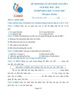 Tải Đề thi minh họa vào lớp 6 trường THCS&THPT M.V.Lômônôxốp, Hà Nội năm học 2018 - 2019 (Tổ hợp Khoa học và Toán học) - Đề thi tuyển sinh vào lớp 6 năm 2018
