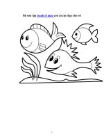 bộ sưu tập tranh tô màu con cá cực đẹp cho trẻ