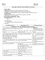 Tải Giáo án Tin học 7: Bài thực hành 3: Bảng điểm của em (Tiếp theo) - Giáo án điện tử môn Tin học lớp 7