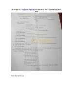 Tải Đề thi học kì 2 lớp 9 môn Ngữ văn Sở GDKHCN Bạc Liêu năm học 2018 - 2019 - Đề thi Ngữ văn lớp 9 học kì 2 năm 2019