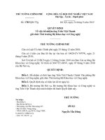 điều 1 bổ nhiệm có thời hạn ông trần việt thanh chánh văn phòng bộ