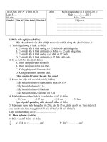 Tải Đề thi giữa học kì 2 môn Toán lớp 5 trường Tiểu học A Vĩnh Hòa năm 2016 - 2017 - Đề kiểm tra giữa học kì 2 môn Toán lớp 5 theo TT 22