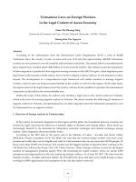 (Luận văn thạc sĩ) vietnamese laws on foreign workers in the legal context of asean economy 