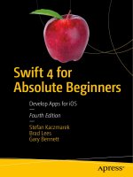 Swift 4 for Absolute Beginners Develop Apps for iOS