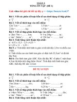 TỔNG ôn tập TOÁN  5   đề 1 