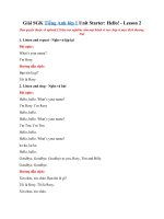 Tải Giải SGK Tiếng Anh lớp 1 Unit Starter: Hello! - Lesson 2 - Unit Starter: Hello! Lesson 2 (trang 5 Tiếng Anh lớp 1)