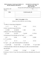 Tải Đề kiểm tra cuối học kì 2 môn Toán lớp 5 năm học 2014-2015 trường TH&THCS Vĩnh Trung, Quảng Ninh - Đề thi cuối học kì 2 lớp 5 môn Toán có đáp án