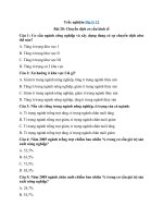 Tải Trắc nghiệm Địa 12 bài 20: Chuyển dịch cơ cấu kinh tế - Trắc nghiệm Địa lý 12 có đáp án