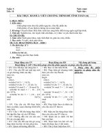 Tải Giáo án Tin học 8: Bài thực hành 2: Viết chương trình để tính toán (Tiết 2) - Giáo án điện tử Tin học lớp 8