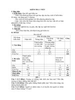 Tải Giáo án môn Sinh học lớp 8 bài 20 - Kiểm tra 45 phút