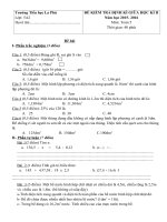 Tải Đề thi giữa học kì 2 môn Toán lớp 5 trường tiểu học La Phù, Hà Nội năm 2015 - 2016 - Đề kiểm tra giữa học kì II môn Toán lớp 5