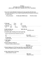 1 họ và tên trong hộ chiếugiấy tờ thường trú do nước ngoài cấp viết chữ in hoa