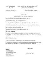 theo đề nghị của vụ trưởng vụ pháp chế và quản lý khoa học tòa án nhân dân tối cao