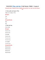 Tải Giải SGK Tiếng Anh lớp 1 Unit Starter: Hello! - Lesson 4 - Unit Starter: Hello! Lesson 4 (trang 7 Tiếng Anh lớp 1)