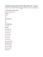 Tải Giải SGK Tiếng Anh lớp 1 Unit 1: What color is it? - Lesson 4 - Unit 1: What color is it? Lesson 4 (trang 13 Tiếng Anh lớp 1)