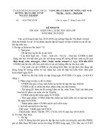 KẾ HOẠCH ÔN TẬP - KIỂM TRA LẠI ĐỂ XÉT LÊN LỚP NĂM HỌC 2019-2020 - Trường THCS Nguyễn Thị Định