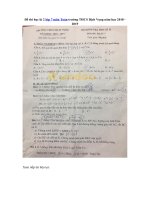 Tải Đề thi học kì 2 lớp 7 môn Toán trường THCS Dịch Vọng năm học 2018 - 2019 - Đề thi hk 2 môn Toán lớp 7