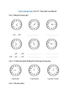 Tải Giải vở bài tập Toán 3 bài 117: Thực hành xem đồng hồ - Giải vở bài tập Toán 3 tập 2