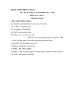 Tải Đề kiểm tra giữa học kì 1 môn Ngữ văn lớp 11 năm học 2015 - 2016 trường THPT Thống Nhất A, Đồng Nai - Đề thi giữa kì I môn Văn lớp 11 có đáp án