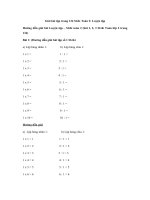 Tải Giải bài tập trang 134 SGK Toán 2: Luyện tập - Lời giải bài tập Toán lớp 2