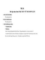 Tải Giáo án Công nghệ 8 bài 16: Bài thực hành - Đọc bản vẽ nhà đơn giản - Giáo án điện tử Công nghệ 8