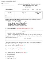 Tải Đề thi học kì 2 lớp 1 môn Tiếng Việt trường tiểu học Phú Trung năm 2016 - 2017 - Đề thi học kì 2 môn Tiếng Việt lớp 1 theo Thông tư 22