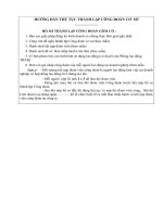 hướng dẫn thủ tục thành lập công đoàn cơ sở